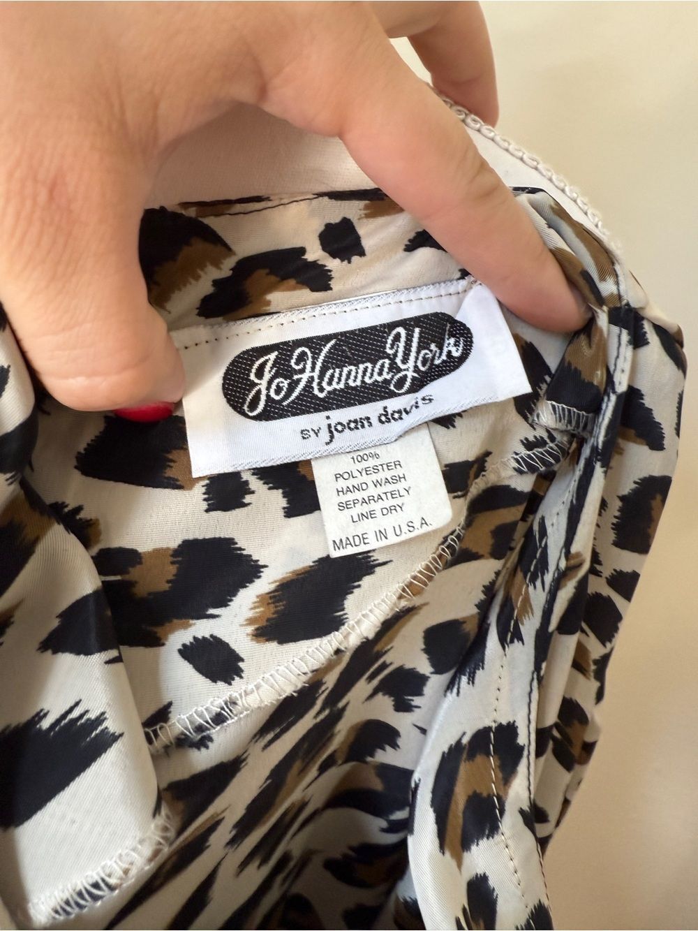 1970s Jo Hanna York Leopard Animal Patterned Sex & the City - Picture 5 of 6